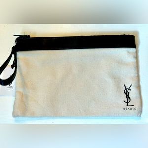 YSL Beauty Cotton Cosmetic Pouch